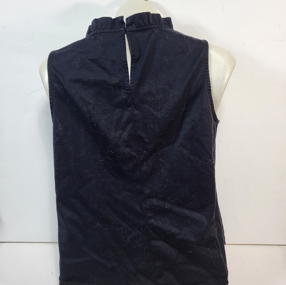 Ann Taylor Black Sleeveless Blouse - Picture 4 of 5